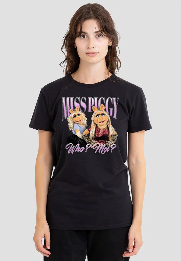 

Футболка с принтом "muppets miss piggy bootleg" Disney, Black, Черный, Футболка с принтом "muppets miss piggy bootleg" Disney, Black