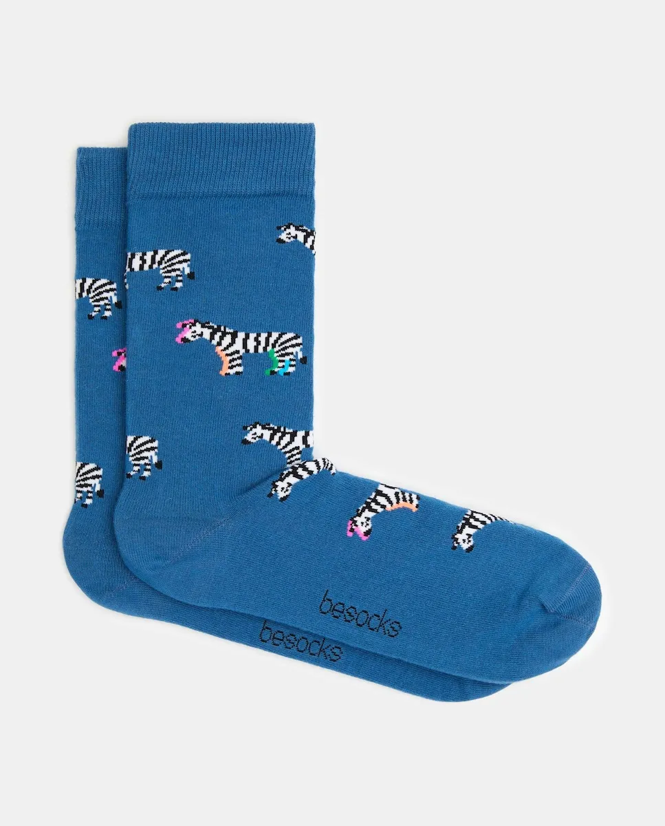 

Высокие унисекс носки из органического хлопка Besocks, синий