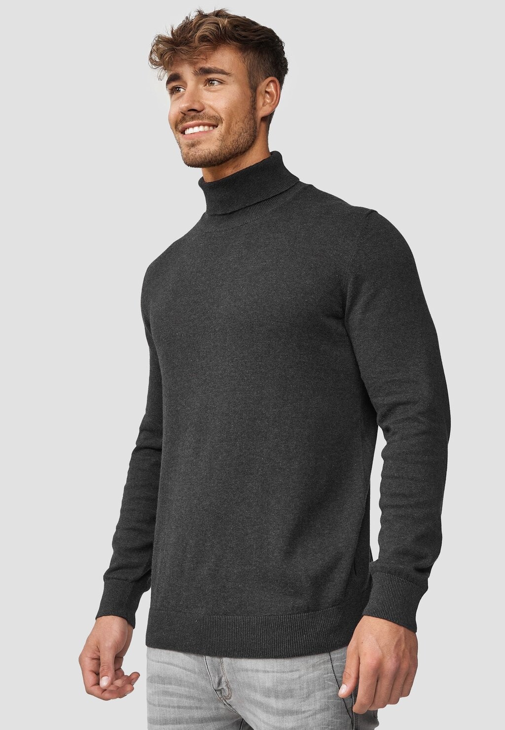 

Вязаный свитер ELDO INDICODE JEANS, цвет charcoal mix