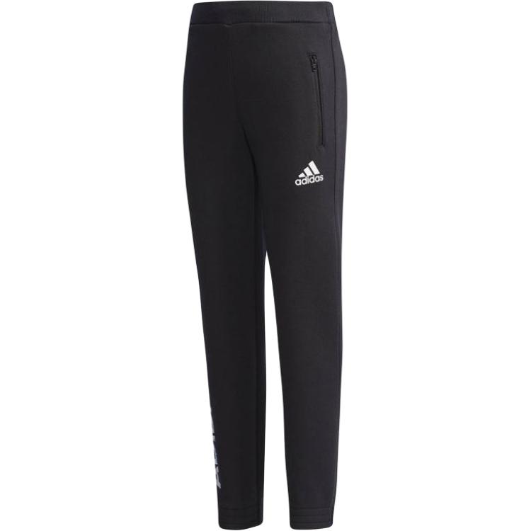 Adidas Детские вязаные спортивные штаны black для детей 3-7 лет — фото 3