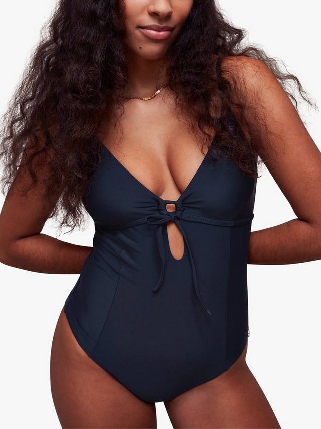 

Купальник с вырезом Whistles, темно-синий