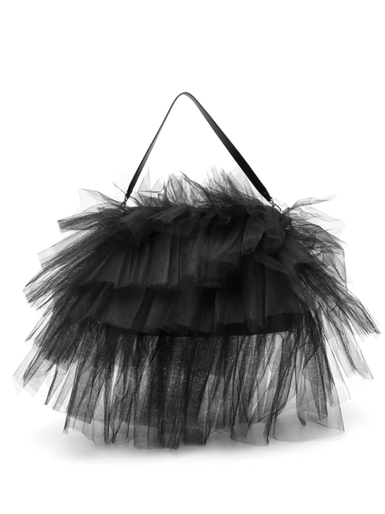 

Сумка на плечо с оборками Simone Rocha, черный