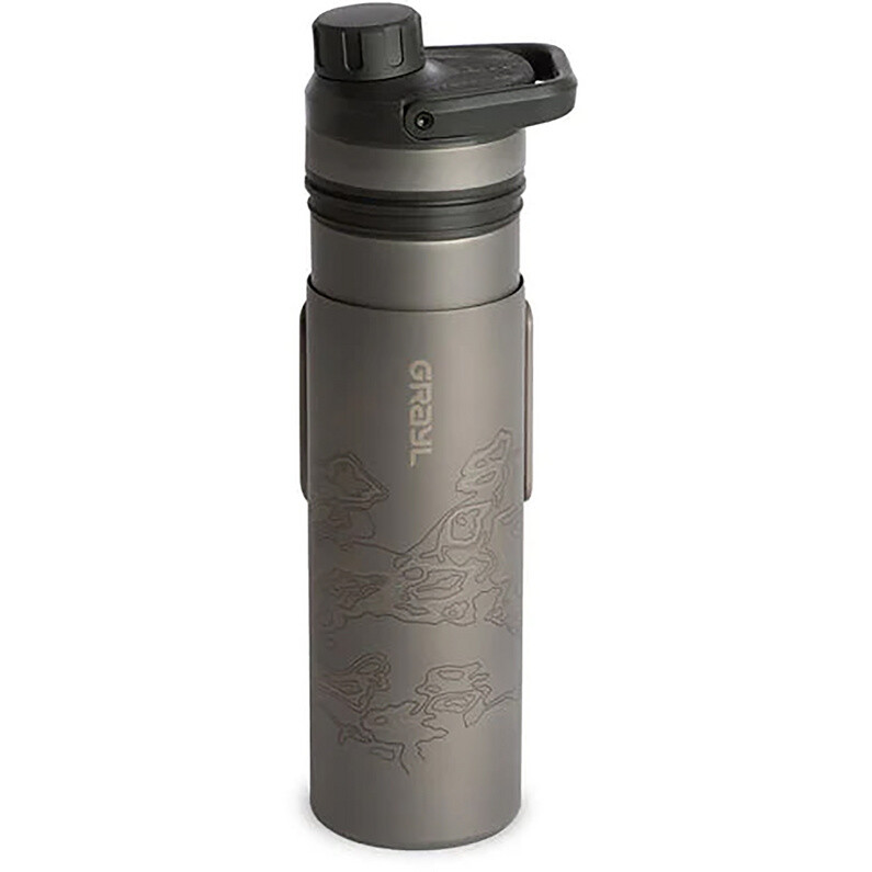

Титановый фильтр для воды Ultra Press Purifier Grayl, черный
