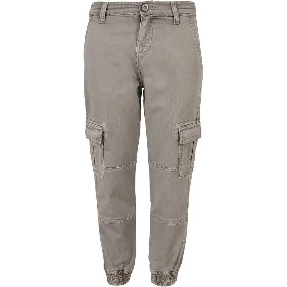 

Джоггеры Urban Classics Washed Cargo Twill, серый