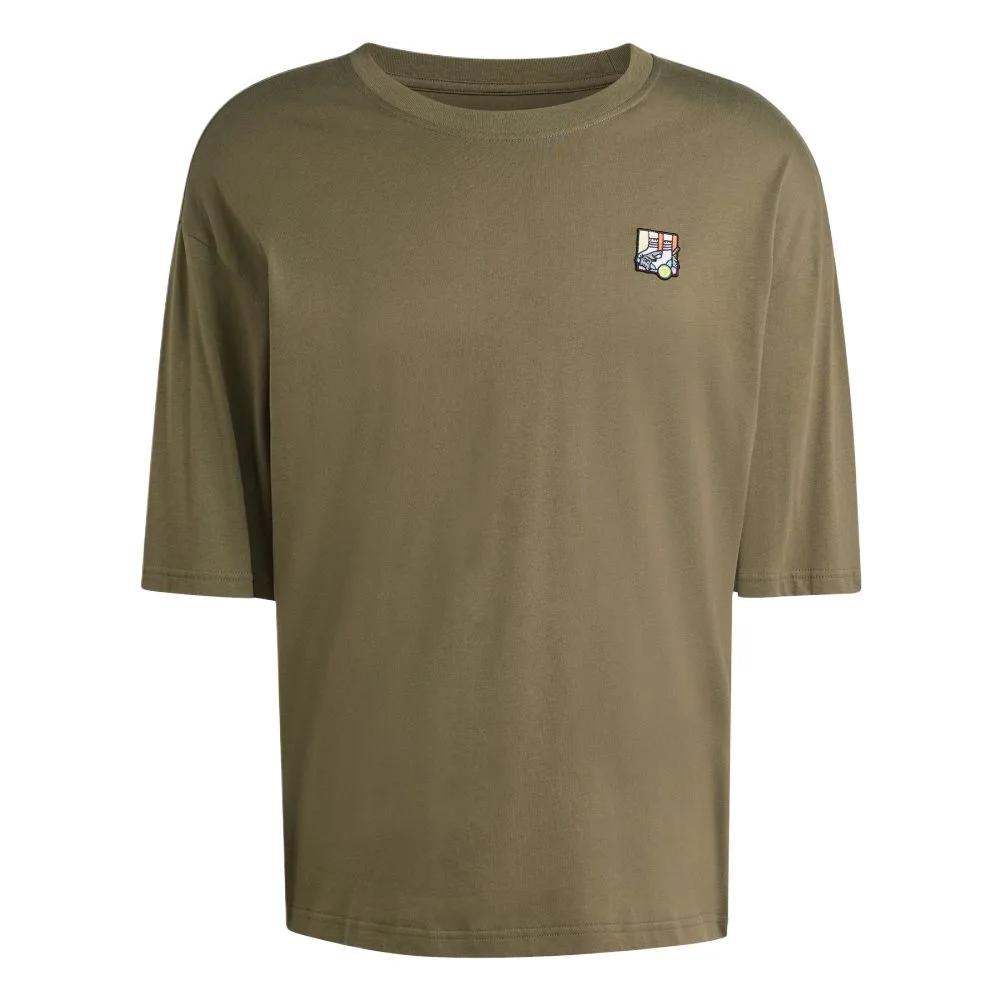 Adidas Футболка мужская Olive Brown Crew Neck Moderate