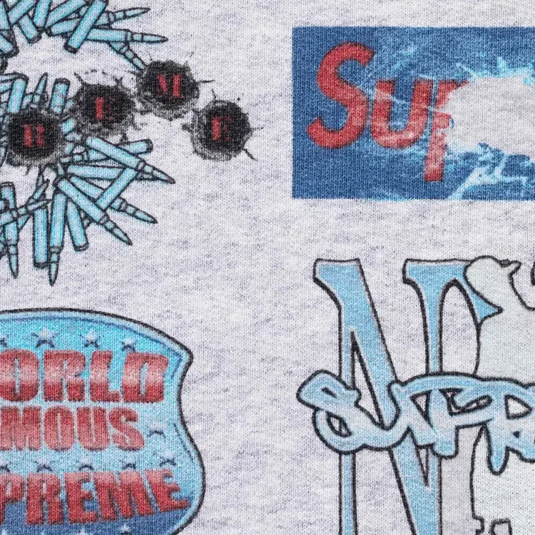 Толстовка на молнии с капюшоном Supreme Flash, серый — фото 2