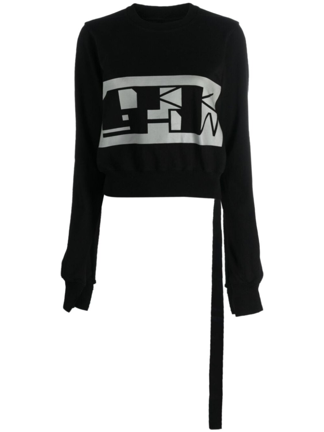 

Rick Owens DRKSHDW джемпер вязки интарсия с узором, черный