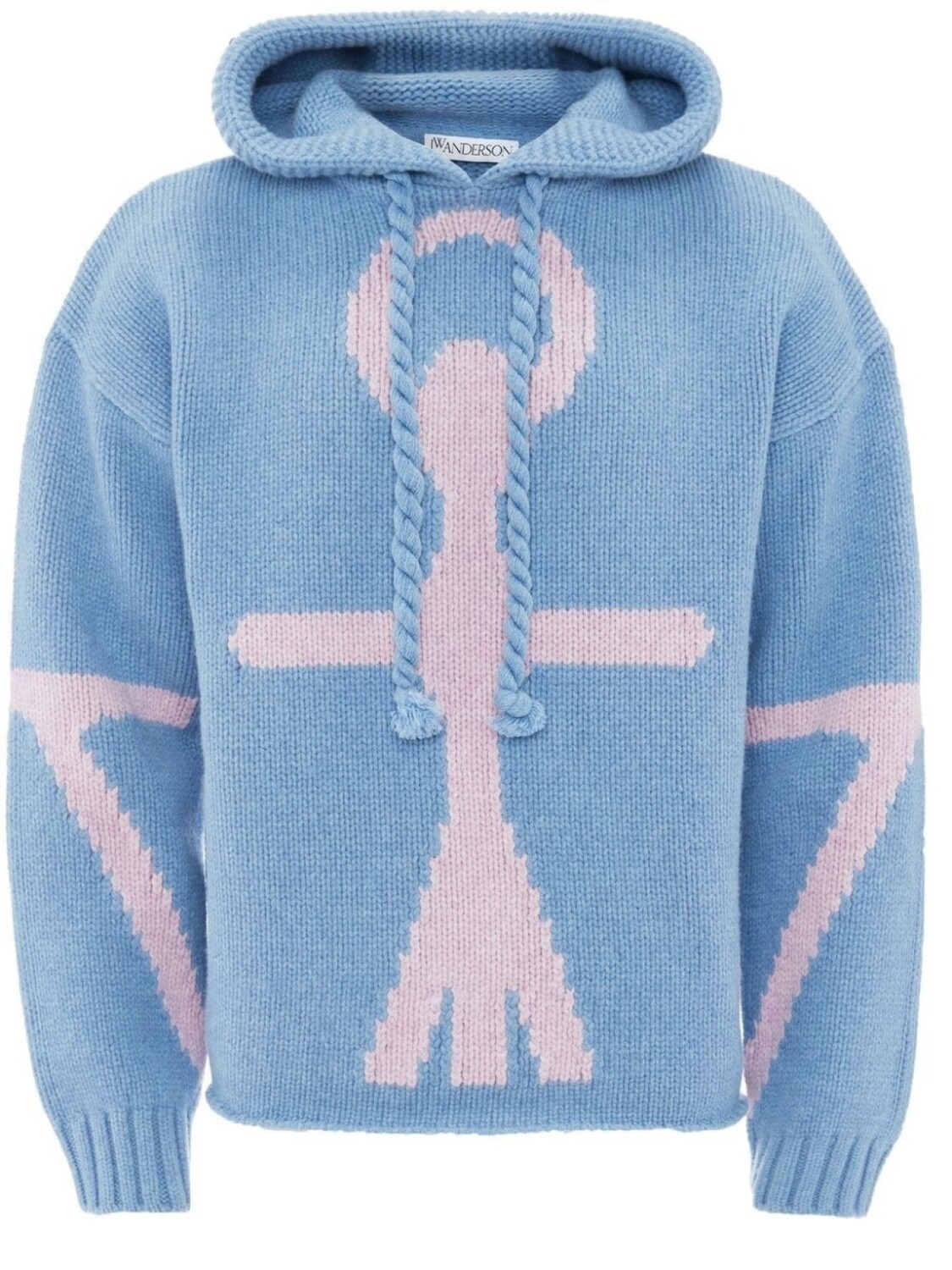 

JW Anderson худи с логотипом Anchor, синий