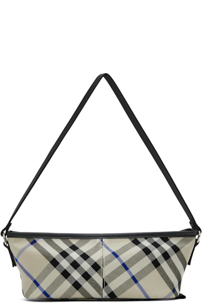 

Мини-сумка бежевого цвета в клетку Burberry