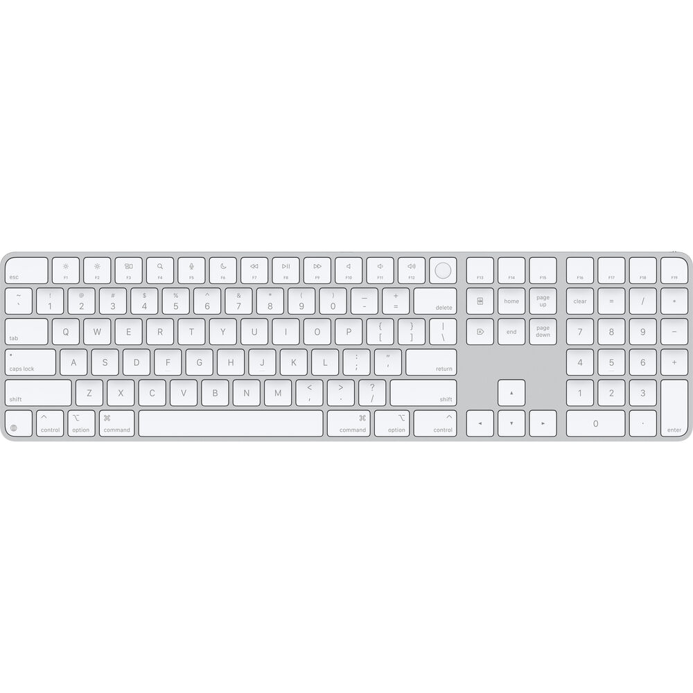 

Клавиатура Apple Magic Keyboard с Touch ID и цифровой панелью (USB-C, белые клавиши)