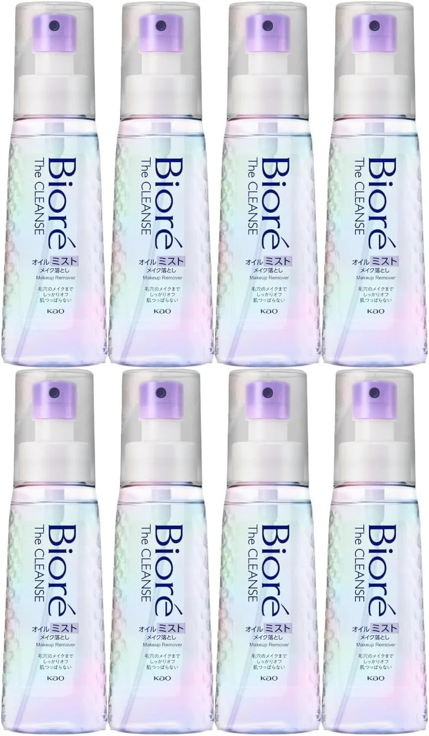 Очищающее масло-мист для снятия макияжа Biore Zakurin Oil Mist 120 мл, набор 8 шт.