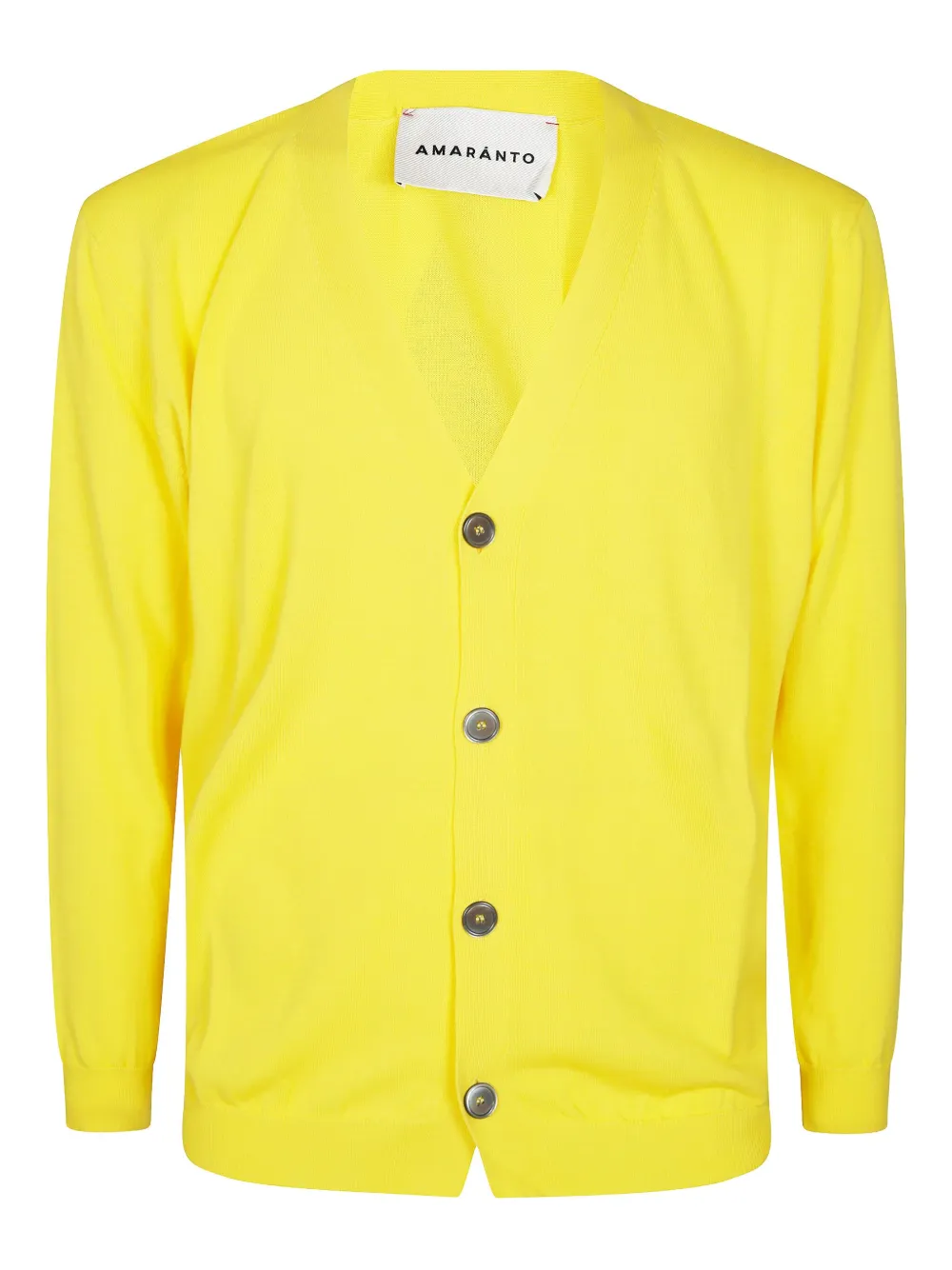 

Кардиган из хлопка на пуговицах Amaranto, желтый