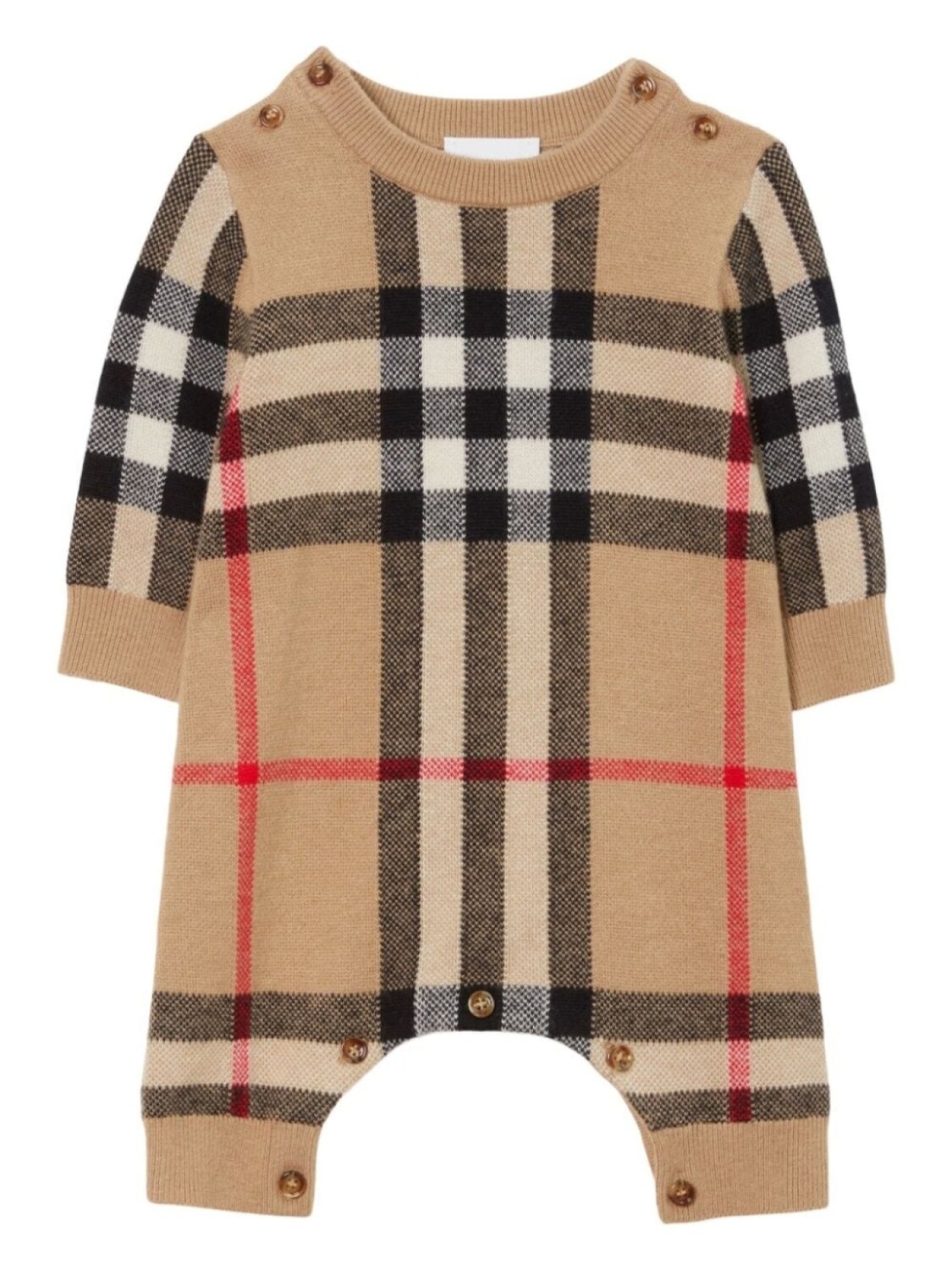 

Комплект для новорожденного в клетку Vintage Check Burberry Kids, бежевый