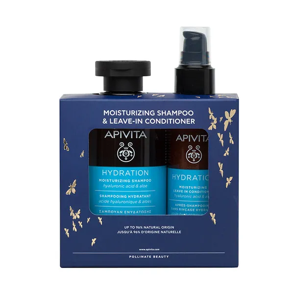 

Процедура ухода за волосами Moisturizing Shampoo & Conditioner Apivita, 1 UD