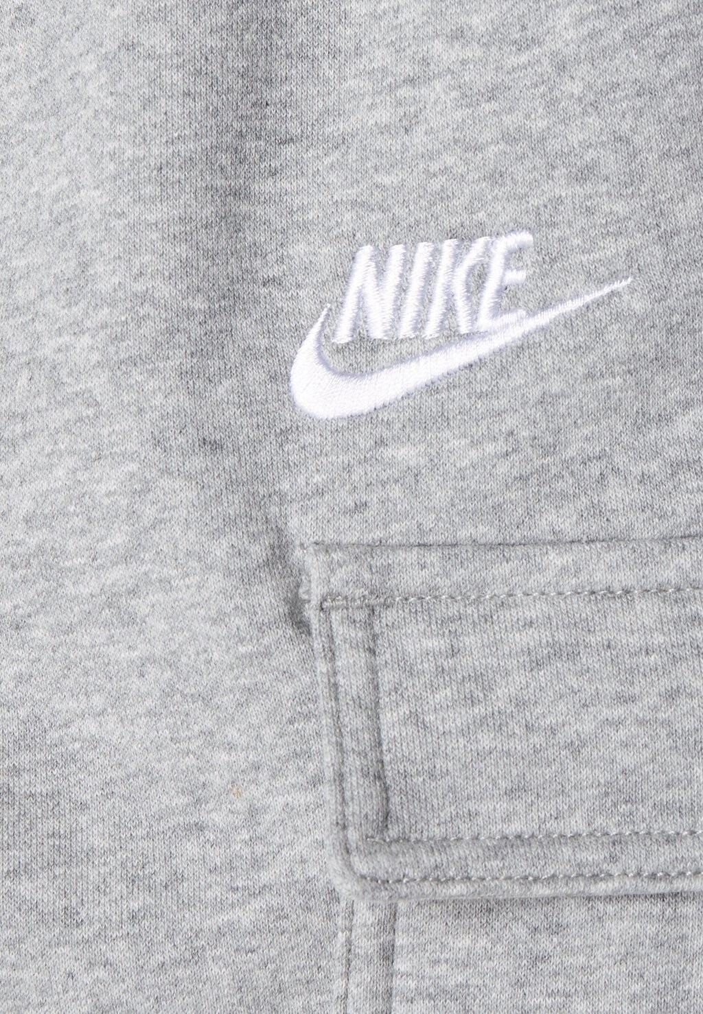 Брюки для бега CLUB UNISEX Nike Sportswear, цвет dark grey heather/base grey/white — фото 3