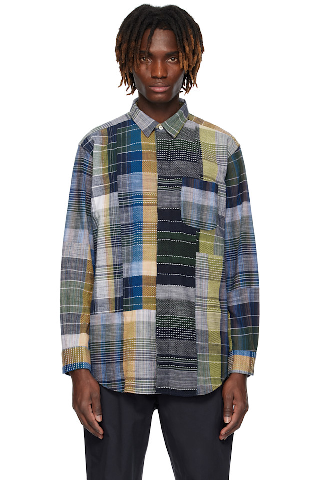 

Короткая рубашка с воротником Engineered Garments, мультиколор