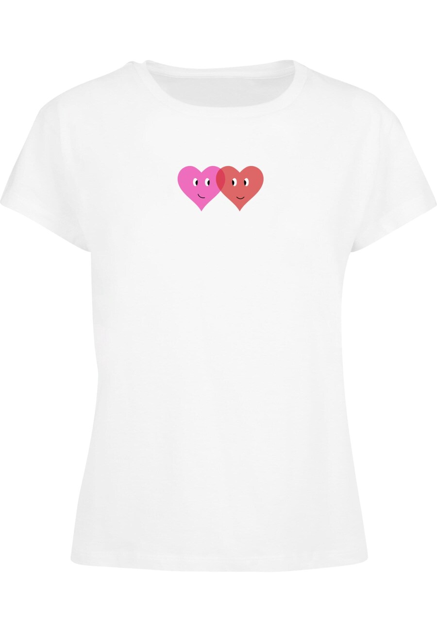 

Рубашка Merchcode Hugs & Love - Two Hearts, белый