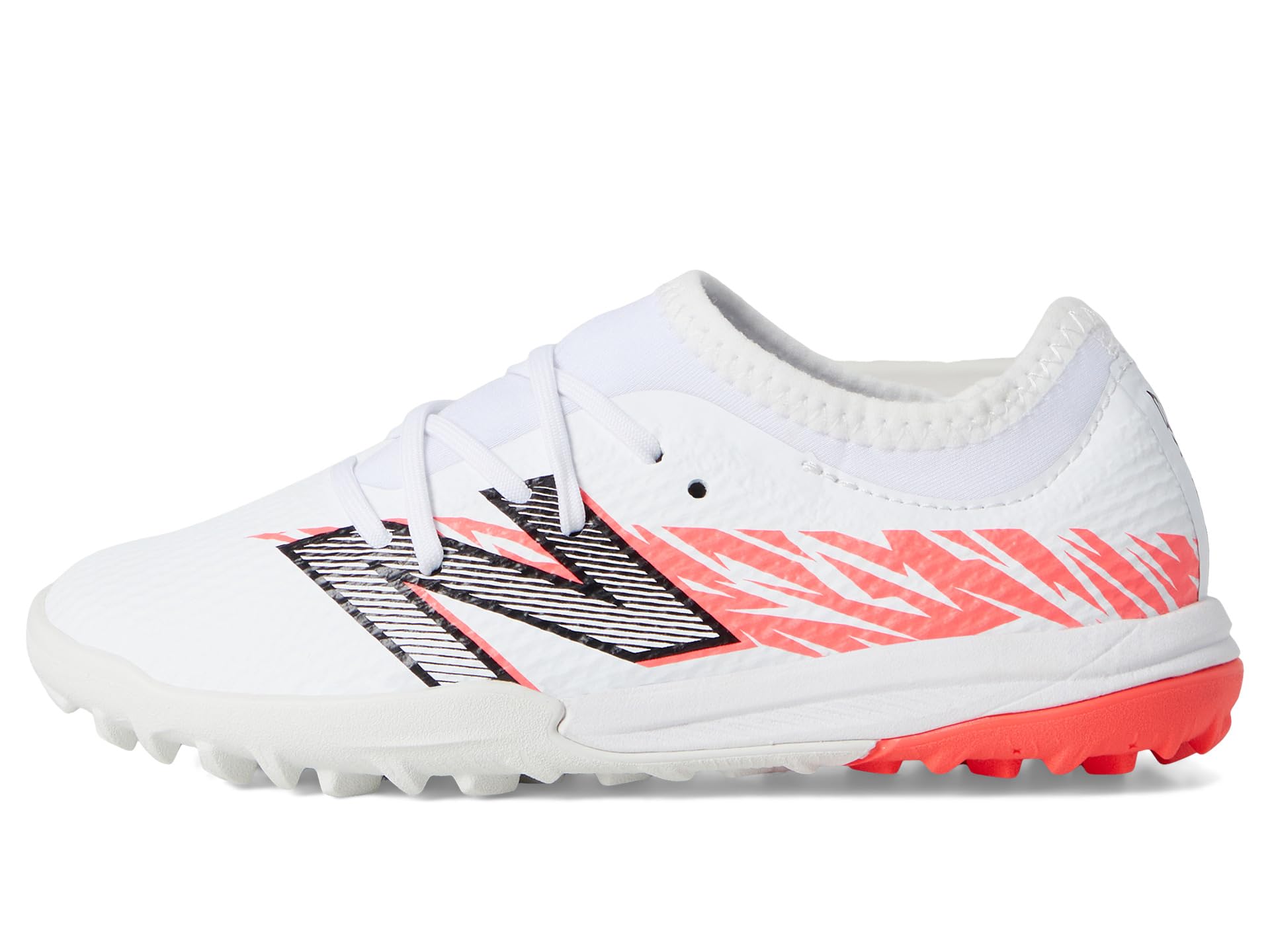 Кроссовки New Balance Kids Furon Team TF V8, цвет White/Energy Red/Black — фото 4