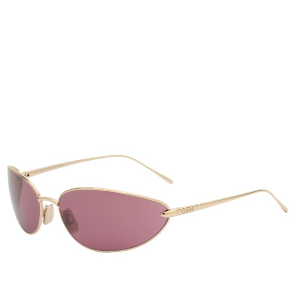 

Солнцезащитные очки Signature wrap Loewe Eyewear, золотой/бордовый