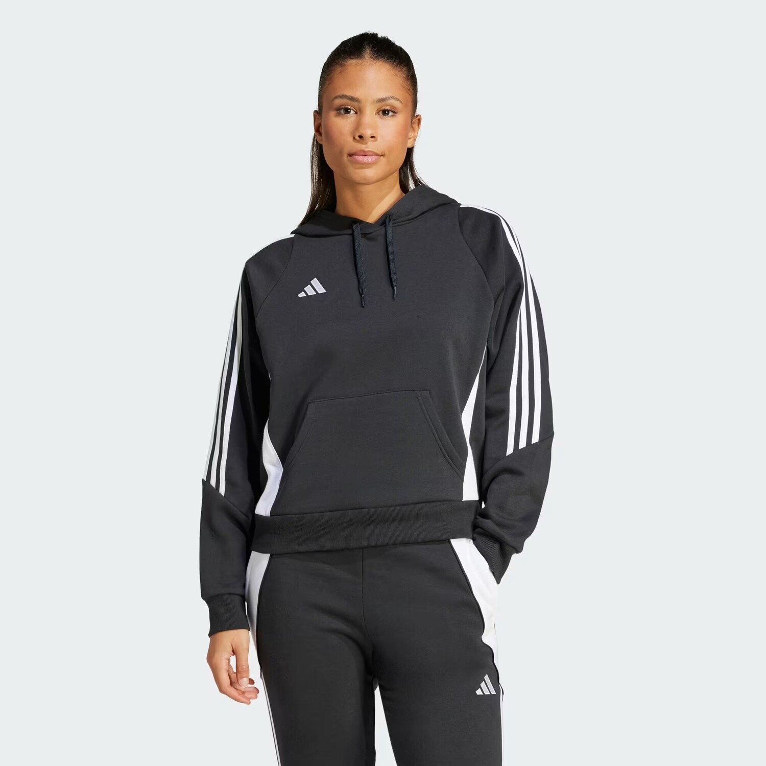 

Толстовка с капюшоном Tiro 24 Adidas, цвет Black/White