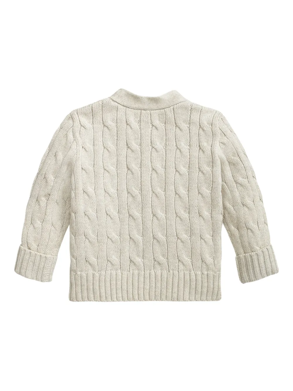 Кардиган фактурной вязки POLO RALPH LAUREN KIDS, нейтральный — фото 2