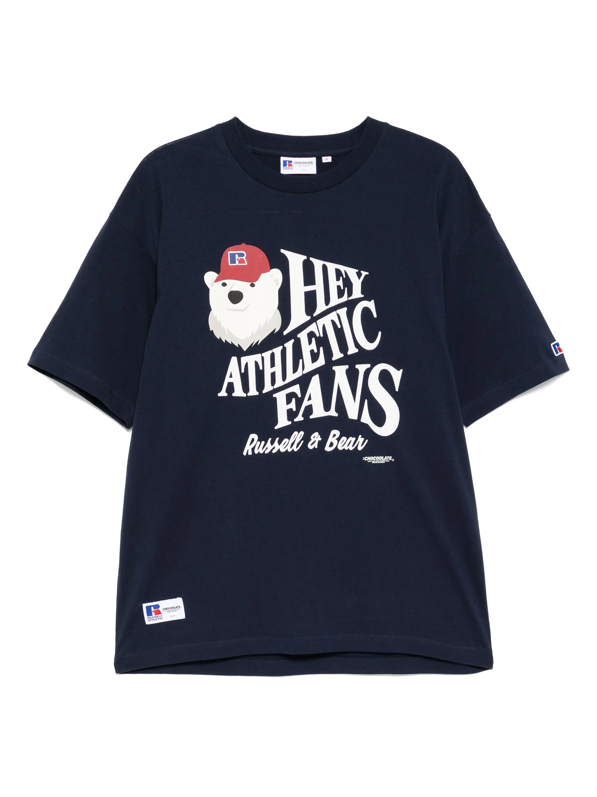 

Футболка с графичным принтом из коллаборации с Russell Athletic Chocoolate, синий