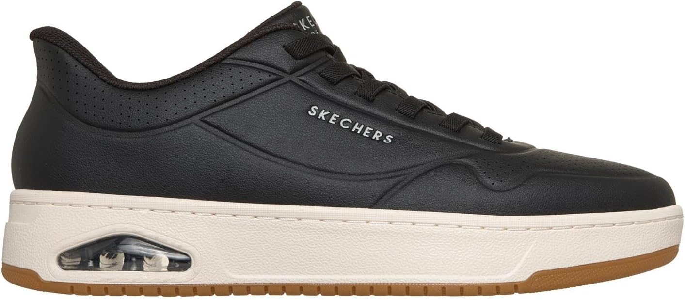 Мужские кроссовки Skechers Uno Ctl - удобные слипоны без застежек, черный — фото 4