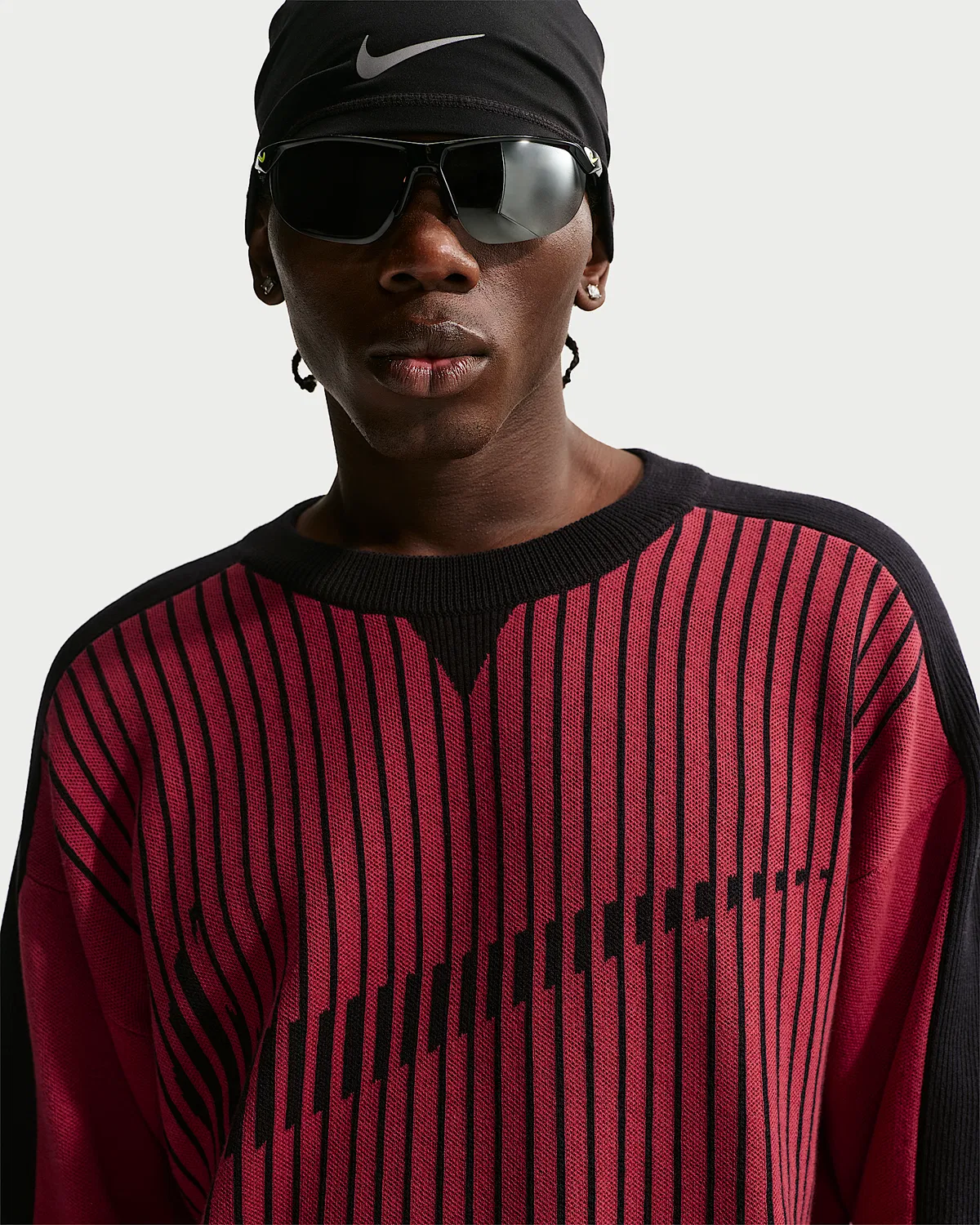 Мужской джерсовый свитер Nike Sportswear Club, Team Crimson/Black — фото 3