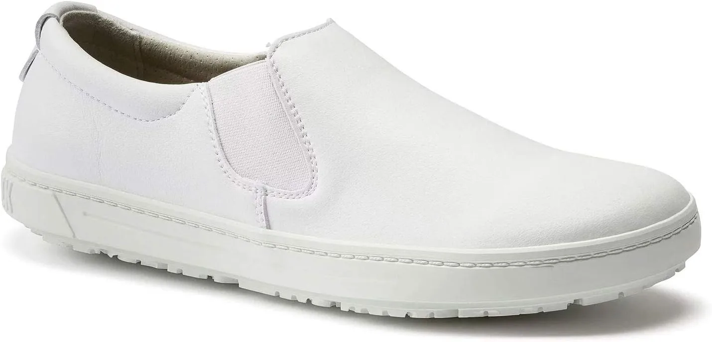 Защитные ботинки Birkenstock QS 400 ESD O2 из водоотталкивающей микрофибры, сертифицированные по стандарту EN ISO 20347:2012, белый