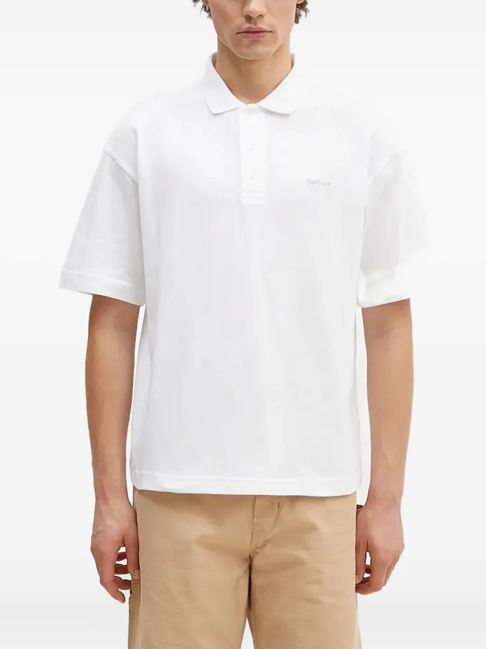 

Рубашка поло с короткими рукавами Barbour, белый