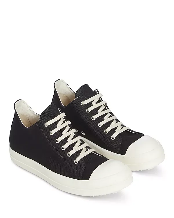 Низкие кроссовки Concordians Drkshdw Rick Owens, Black/Milk — фото 2
