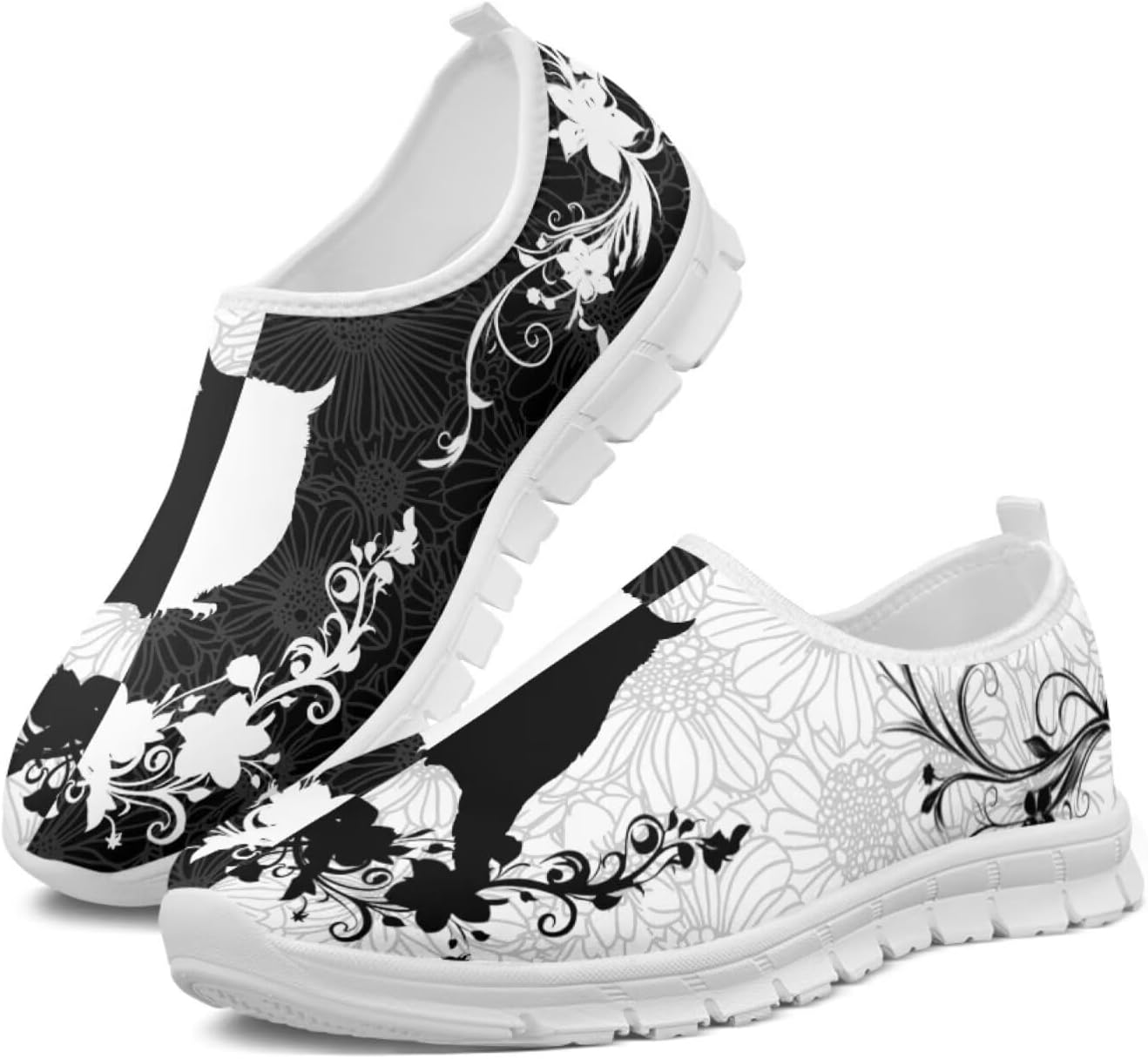 

Мужские и женские слипоны Howilath с цветочным принтом бохо, с животным узором, повседневные лоферы, кроссовки для бега, модная обувь с антискользящей подошвой, Owl Ethnic Flower