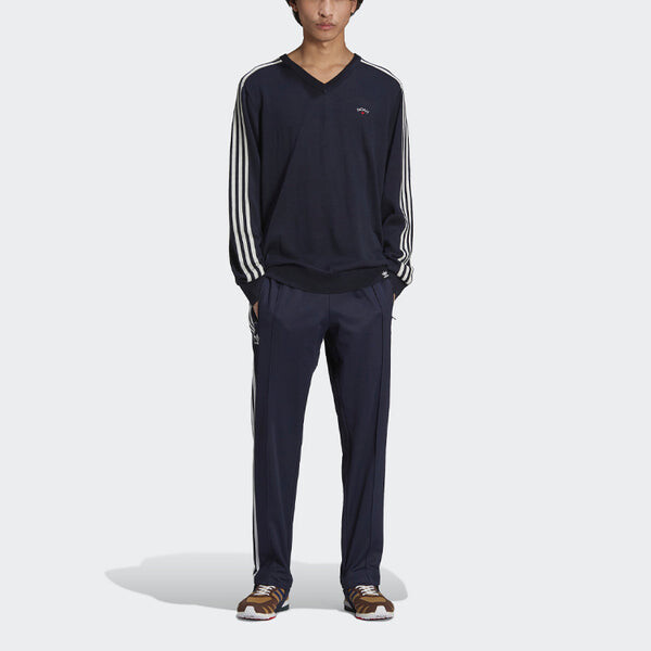 Брюки originals x noah beckenbauer sweatpants men's legendary ink blue Adidas, черный — фото 3