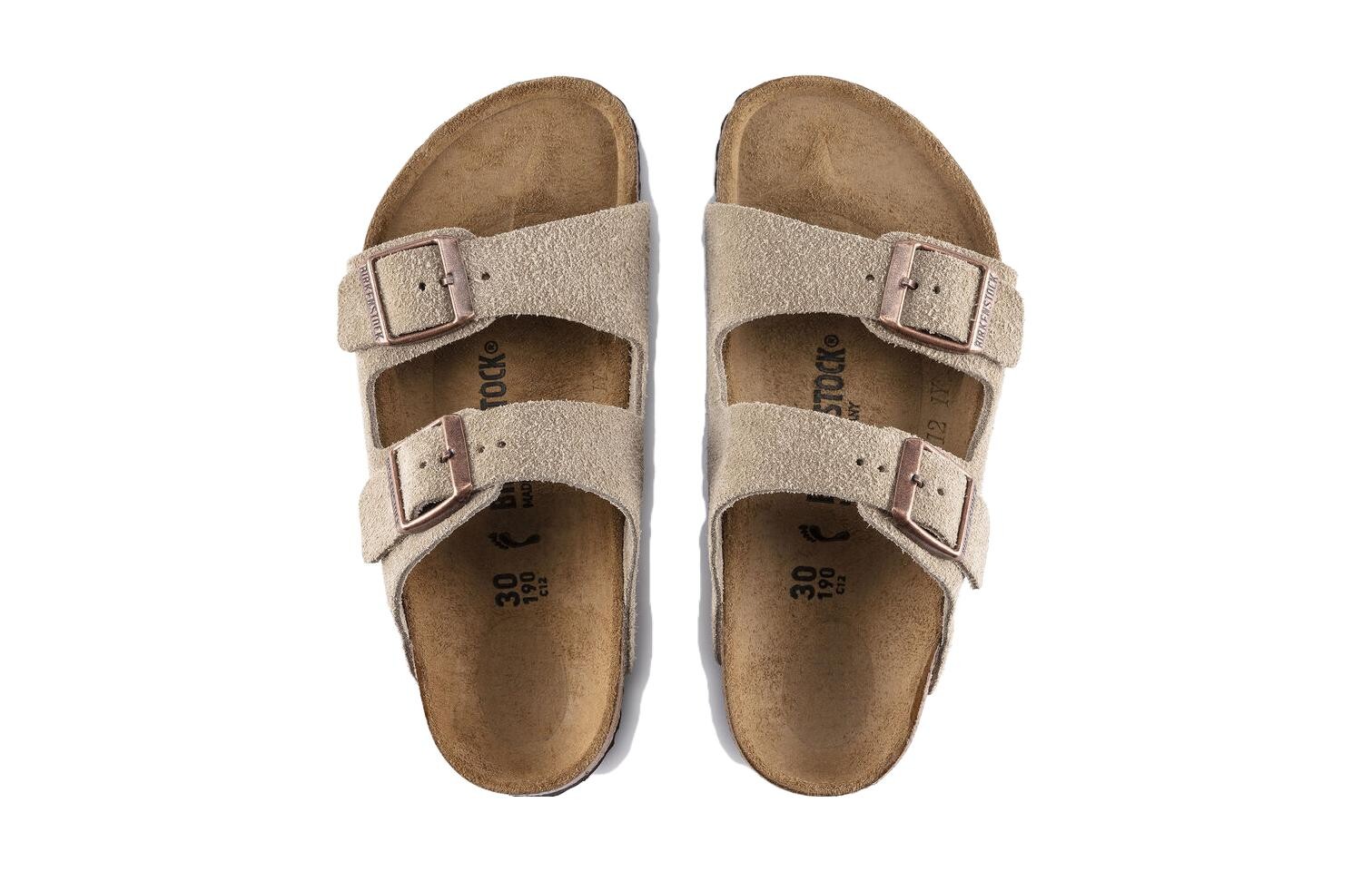 Детские шлепанцы Arizona с открытым носком Birkenstock, коричневый — фото 4