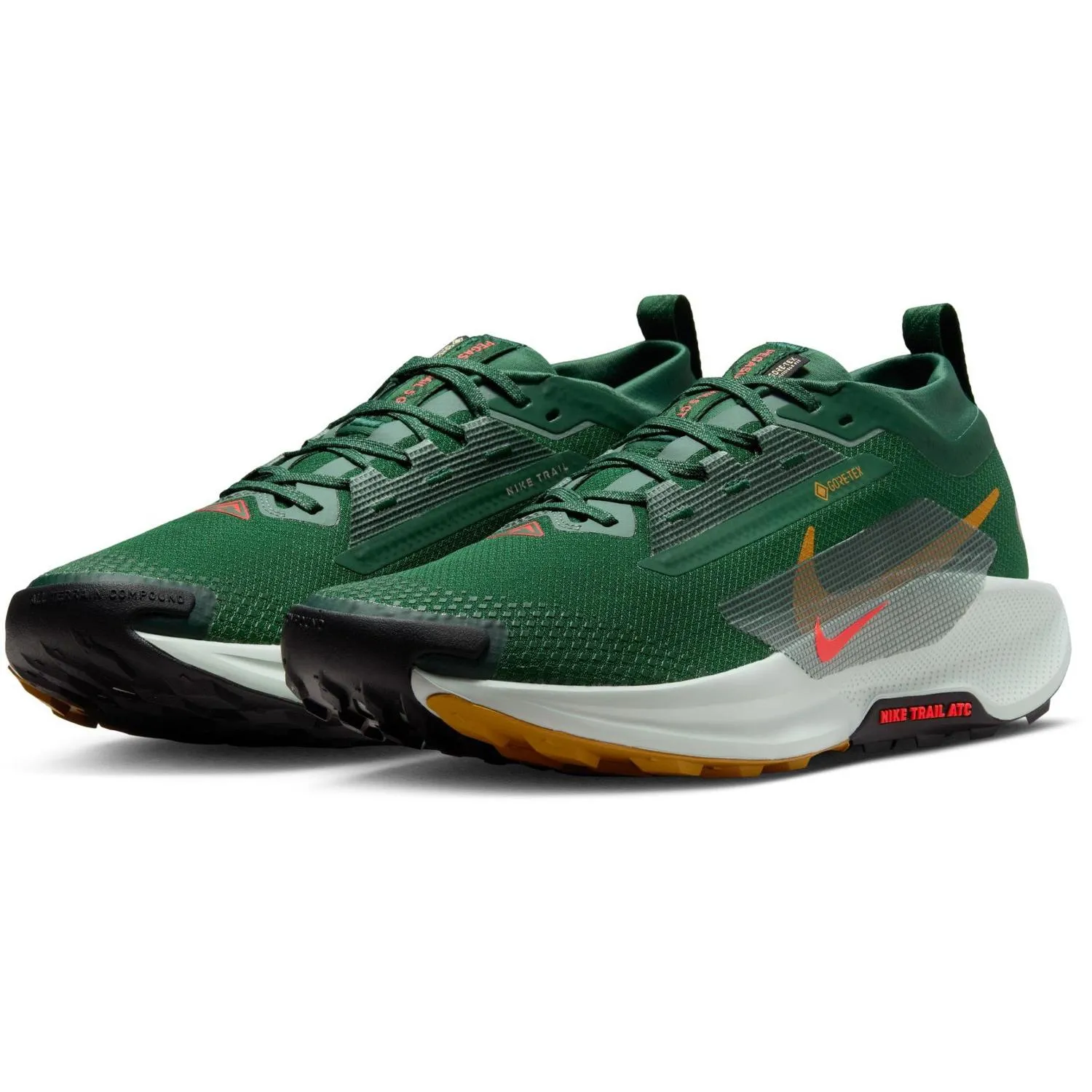 Кроссовки для трейлраннинга Pegasus Trail 5 GORE-TEX мужские Nike, Fir/Bright Crimson/Clay Green — фото 3
