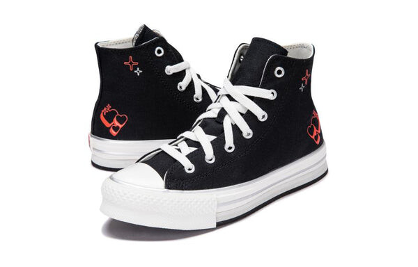 Кроссовки chuck taylor all star eva lift platform y2k heart high top 'black' Converse, черный — фото 4