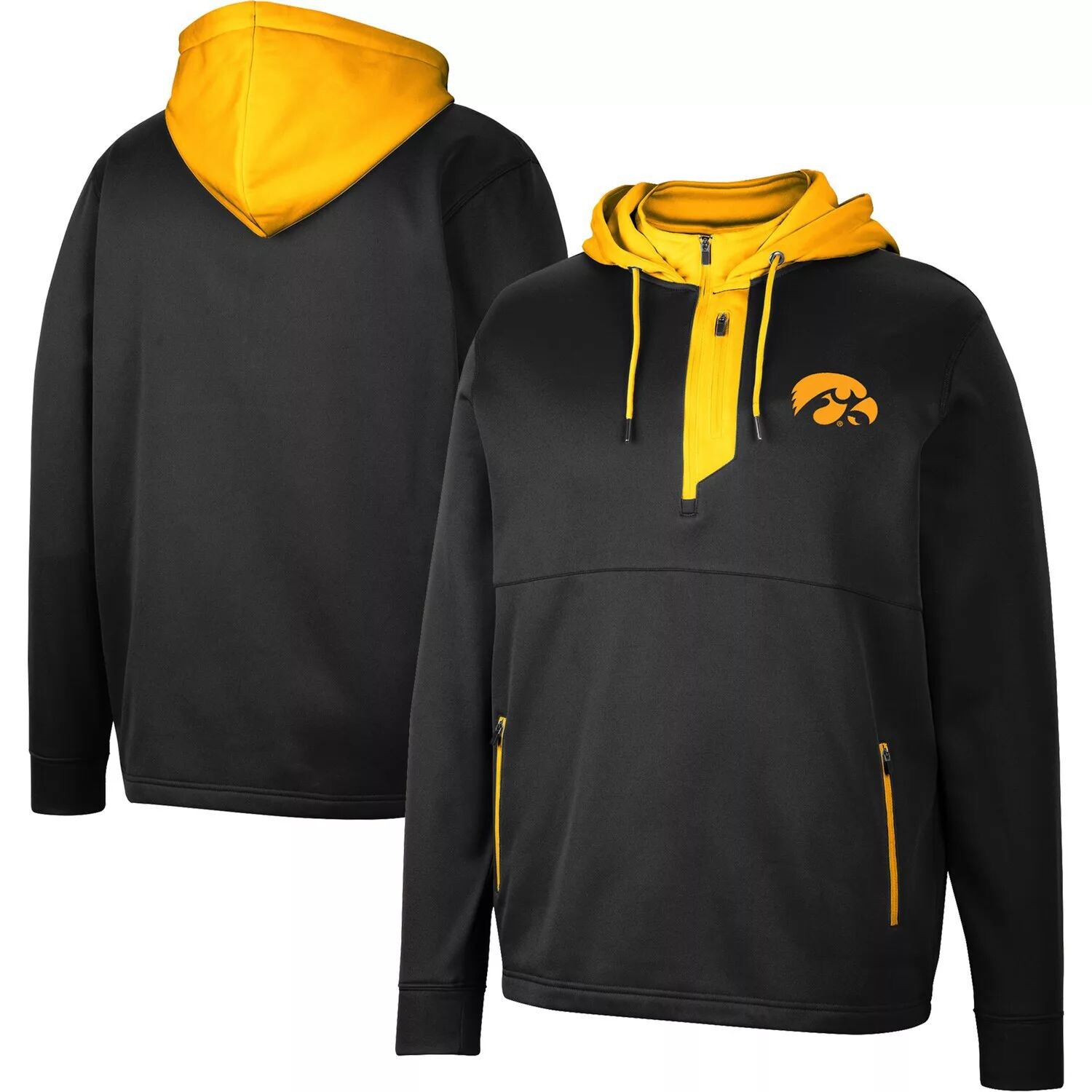 

Мужская черная толстовка с молнией до четверти Iowa Hawkeyes Luge 3.0 Colosseum, Черный, Мужская черная толстовка с молнией до четверти Iowa Hawkeyes Luge 3.0 Colosseum
