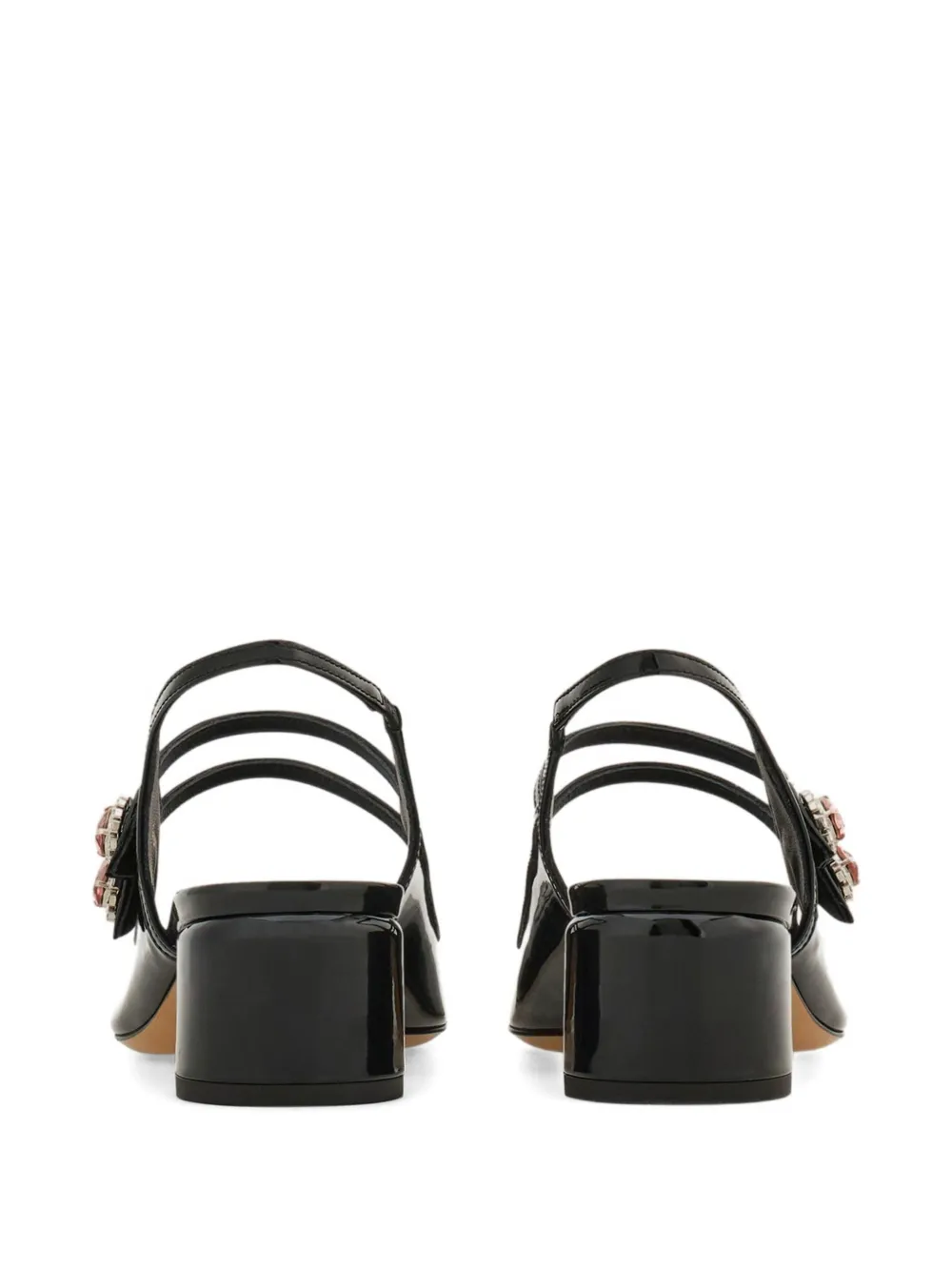 Туфли Мэри Джейн 40 с ремешком на пятке Ferragamo, черный — фото 3