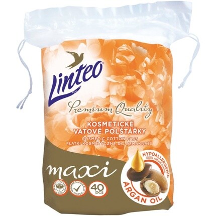 

Linteo Диски для снятия макияжа Premium Maxi с аргановым маслом - 40 дисков