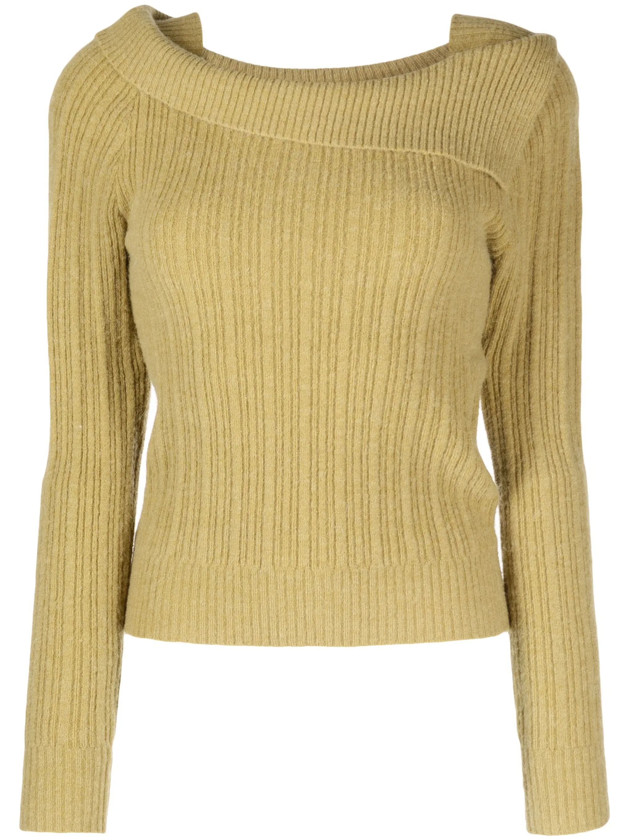 

Вязаный джемпер с квадратным вырезом B+Ab, зеленый