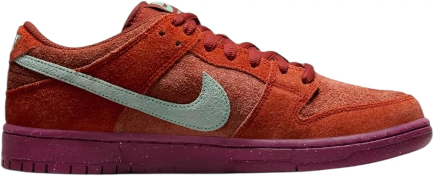Мужские кроссовки Nike Dunk Low Retro, Mystic Red/Emerald Rise-Rugged Orange-Rosewood-Mystic Red — фото 2