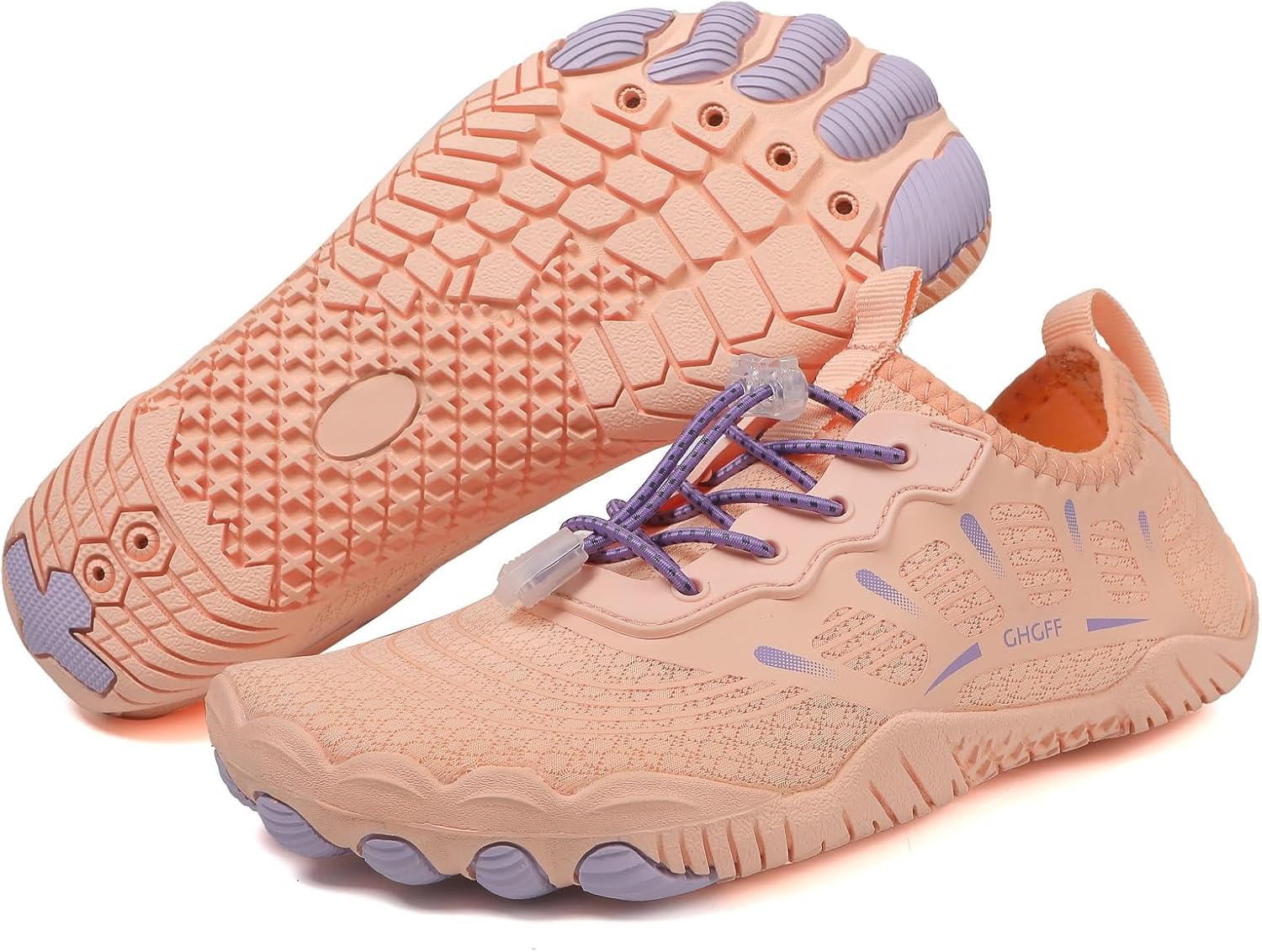 

Мужские кроссовки для ходьбы босиком, устойчивая обувь, минималистичные кроссовки унисекс с нулевым перепадом высоты подошвы, противоскользящие, для походов и водных видов спорта, легкие, дышащие Xdfvc, фиолетовый