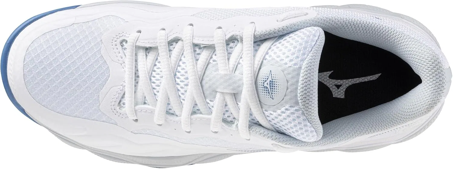 Кроссовки теннисные Mizuno Wave Enforce Court AC, белые/Parisian Blue — фото 4