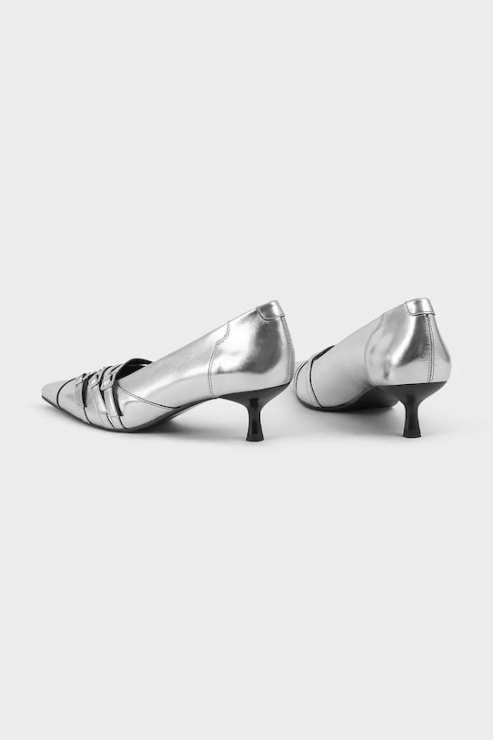 Кожаные туфли-лодочки Lykke Vagabond Shoemakers, серебряный — фото 3