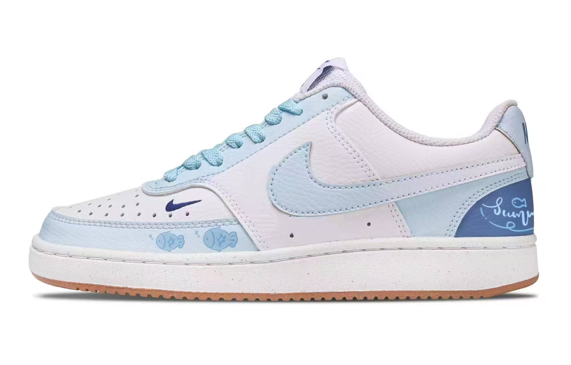 

Nike Кроссовки Court Vision Maris Sal Ice Blue Abrasion Resistant Slip Resistant low top unisex