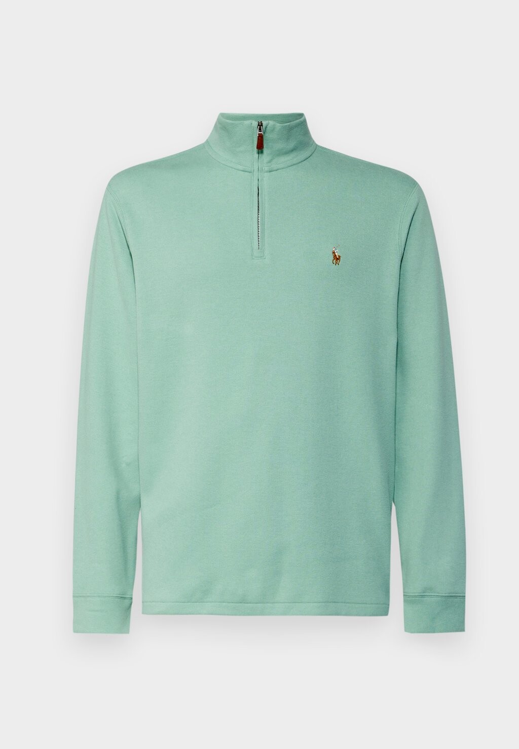 

Вязаный свитер ESTATE RIB QUARTER ZIP PULLOVER Ralph Lauren, мята
