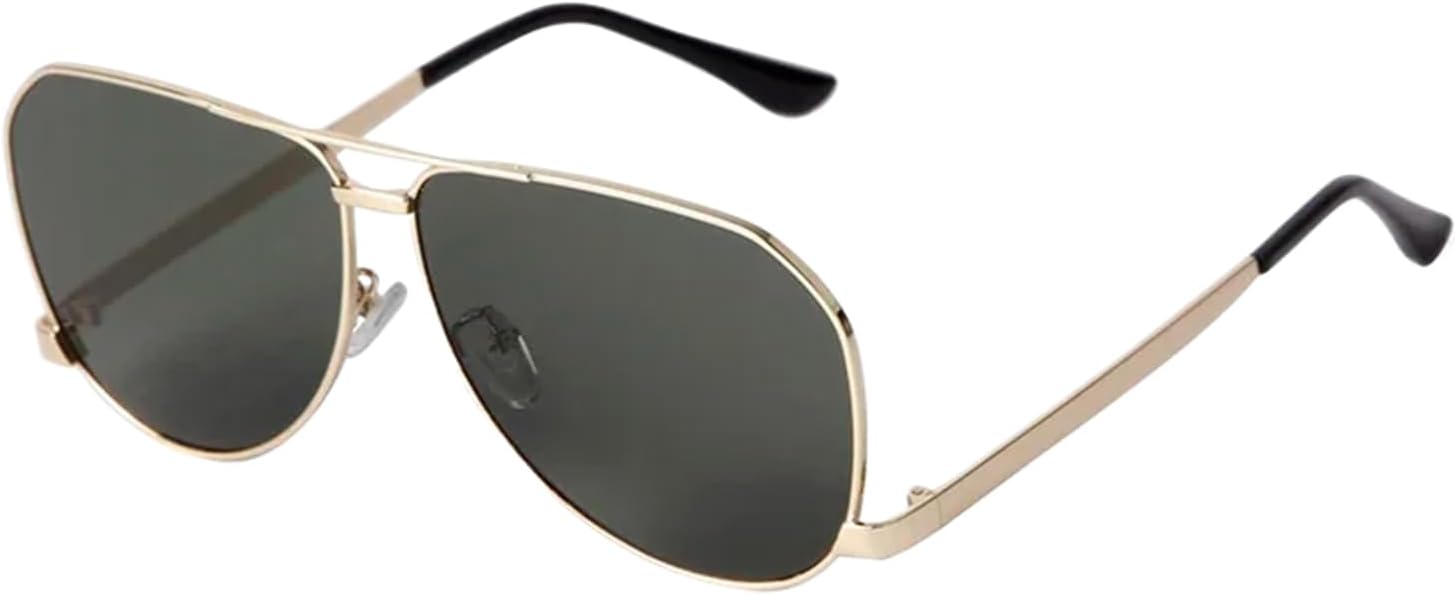 

Солнцезащитные очки с защитой UV400 | Металлическая двойная перемычка, большая оправа | Для женщин и мужчин, для занятий спортом на открытом воздухе и вождения DSVIGF, 04