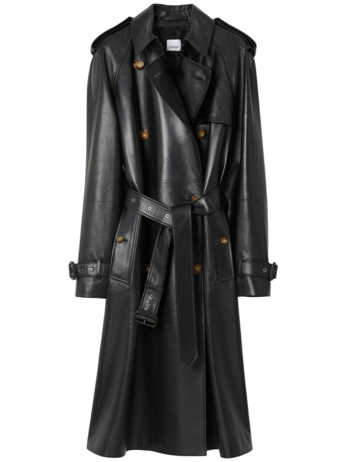 

Burberry двубортный тренч с поясом, черный
