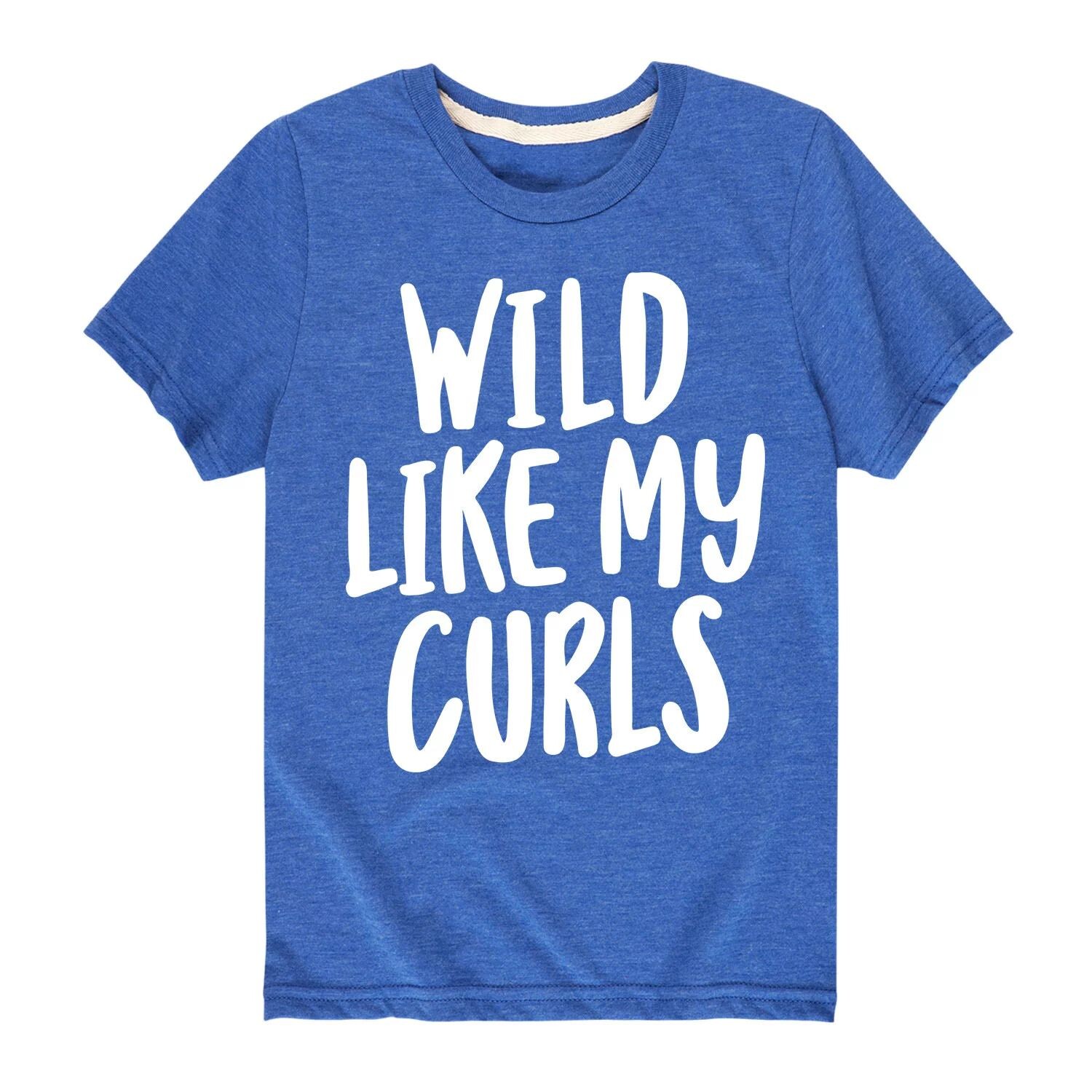 

Футболка Wild Like My Curls для мальчиков 8–20 лет Licensed Character, синий