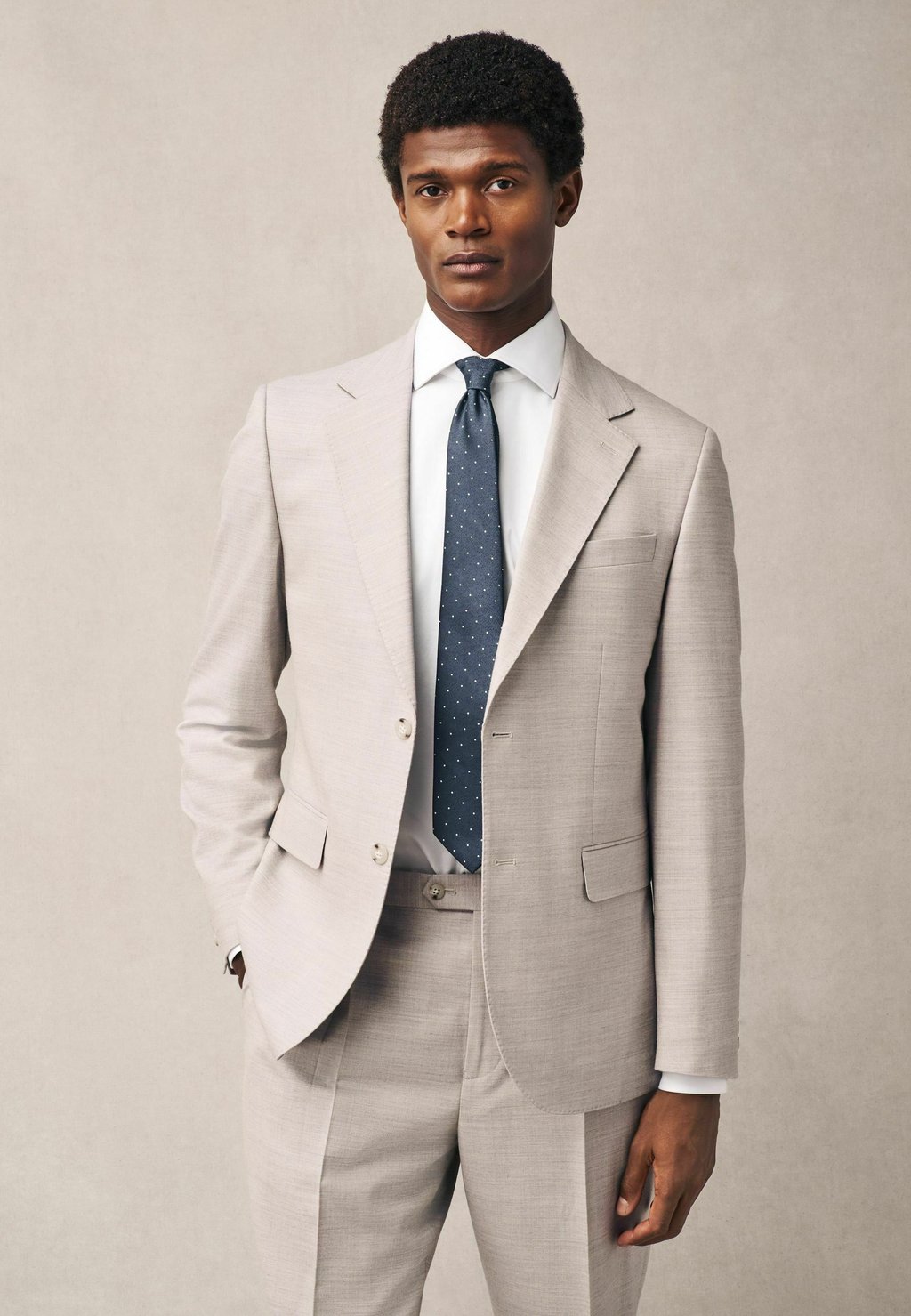 

Пиджак-блейзер REGULAR FIT - TAILORED FIT TEXTURED - Suit jacket Next, бежевый